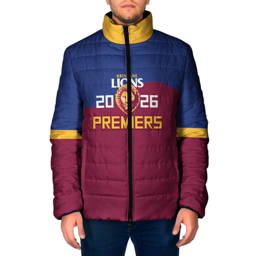 Brisbane Lions Premiers 2026 Padded Jacket Six-Time Champions