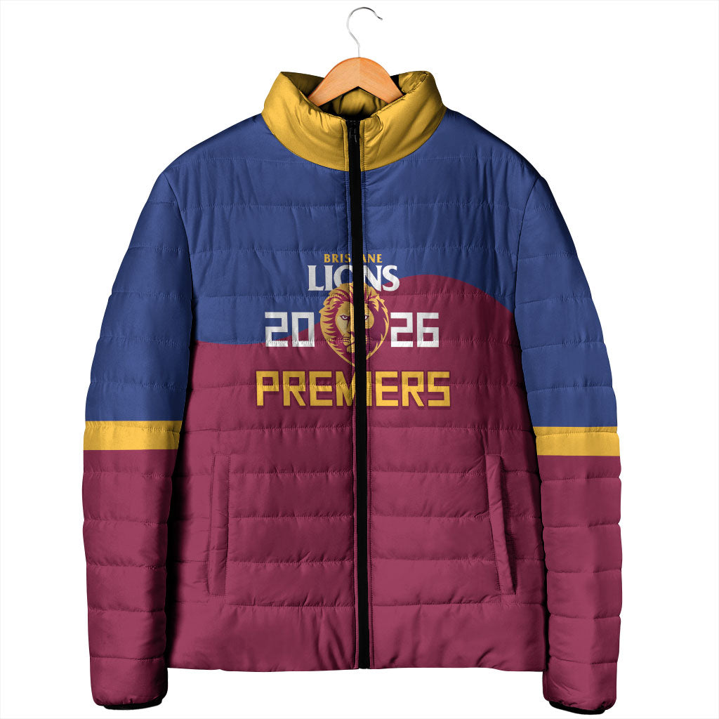 Brisbane Lions Premiers 2026 Padded Jacket Six-Time Champions