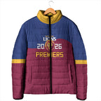 Brisbane Lions Premiers 2026 Padded Jacket Six-Time Champions