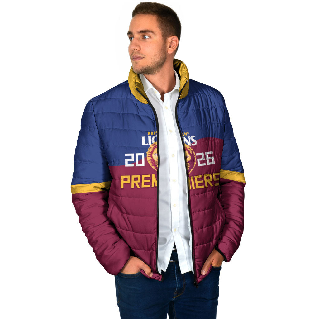 Brisbane Lions Premiers 2026 Padded Jacket Six-Time Champions