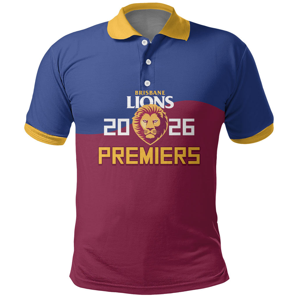 Brisbane Lions Premiers 2026 Polo Shirt Six-Time Champions