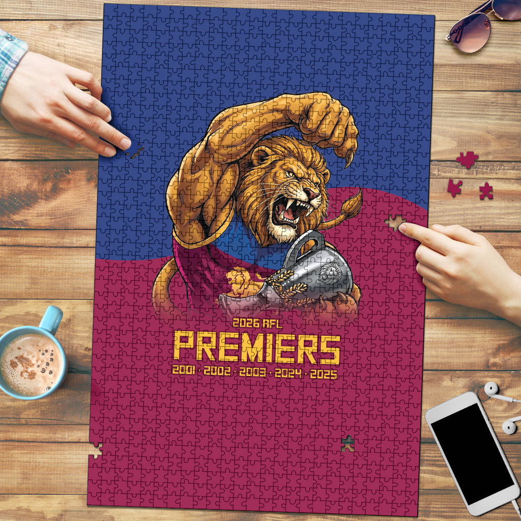 Brisbane Lions Premiers 2026 Puzzle Six-Time Champions