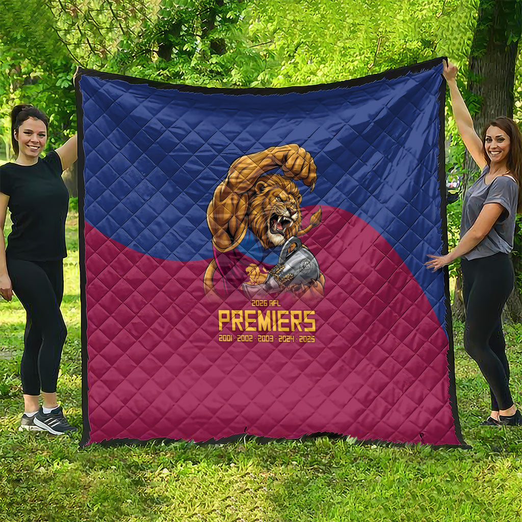 Brisbane Lions Premiers 2026 Quilt Six-Time Champions