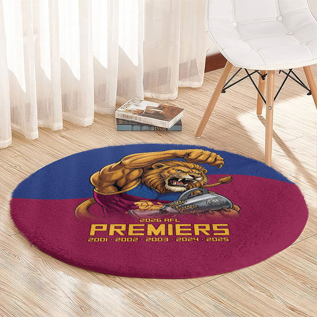 Brisbane Lions Premiers 2026 Round Carpet Six-Time Champions