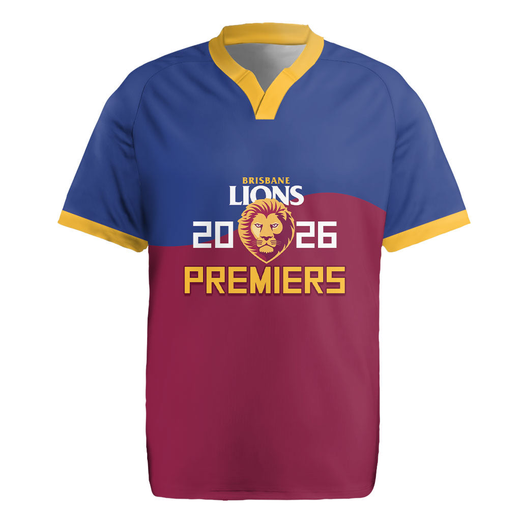 Brisbane Lions Premiers 2026 Rugby Jersey Six-Time Champions