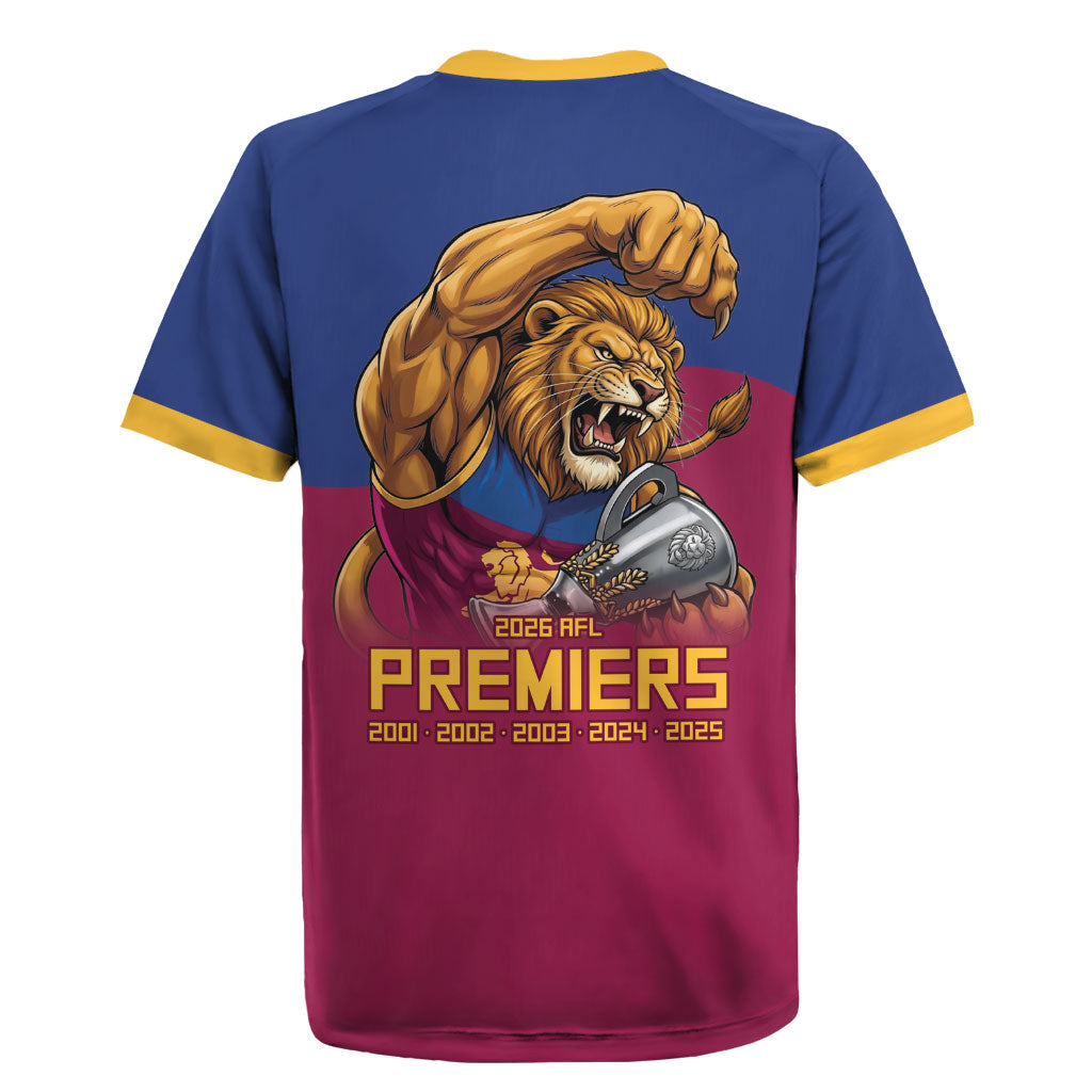 Brisbane Lions Premiers 2026 Rugby Jersey Six-Time Champions
