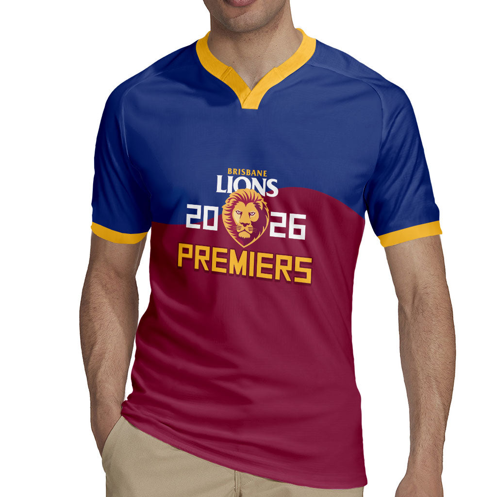 Brisbane Lions Premiers 2026 Rugby Jersey Six-Time Champions