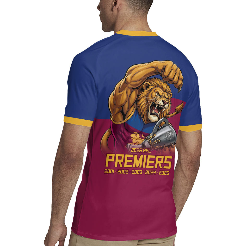 Brisbane Lions Premiers 2026 Rugby Jersey Six-Time Champions