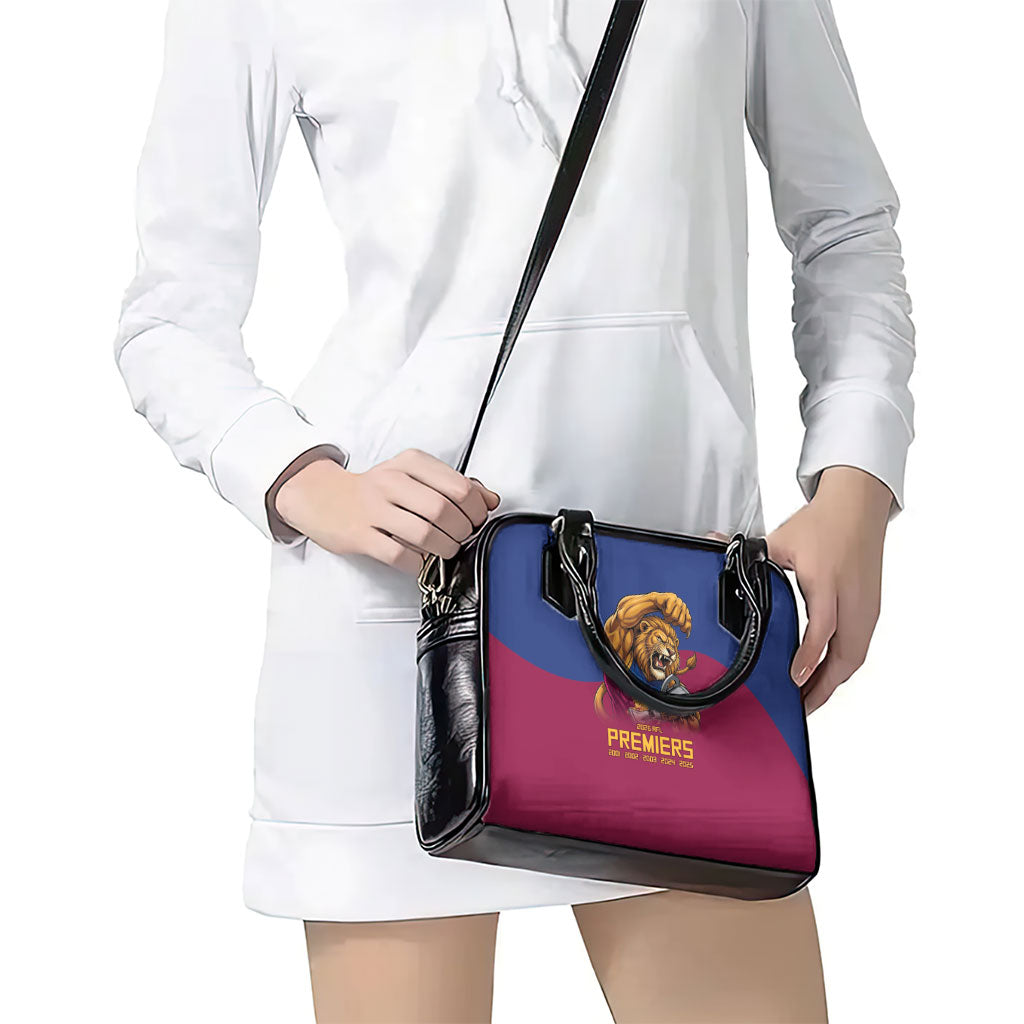 Brisbane Lions Premiers 2026 Shoulder Handbag Six-Time Champions