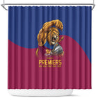 Brisbane Lions Premiers 2026 Shower Curtain Six-Time Champions