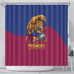 Brisbane Lions Premiers 2026 Shower Curtain Six-Time Champions