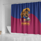 Brisbane Lions Premiers 2026 Shower Curtain Six-Time Champions