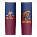 Brisbane Lions Premiers 2026 Skinny Tumbler Six-Time Champions