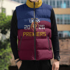 Brisbane Lions Premiers 2026 Sleeveless Puffer Jacket Six-Time Champions