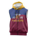 Brisbane Lions Premiers 2026 Sleeveless Zip Hoodie Six-Time Champions
