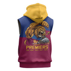 Brisbane Lions Premiers 2026 Sleeveless Zip Hoodie Six-Time Champions