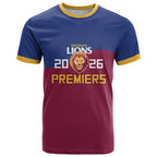 Brisbane Lions Premiers 2026 T Shirt Six-Time Champions