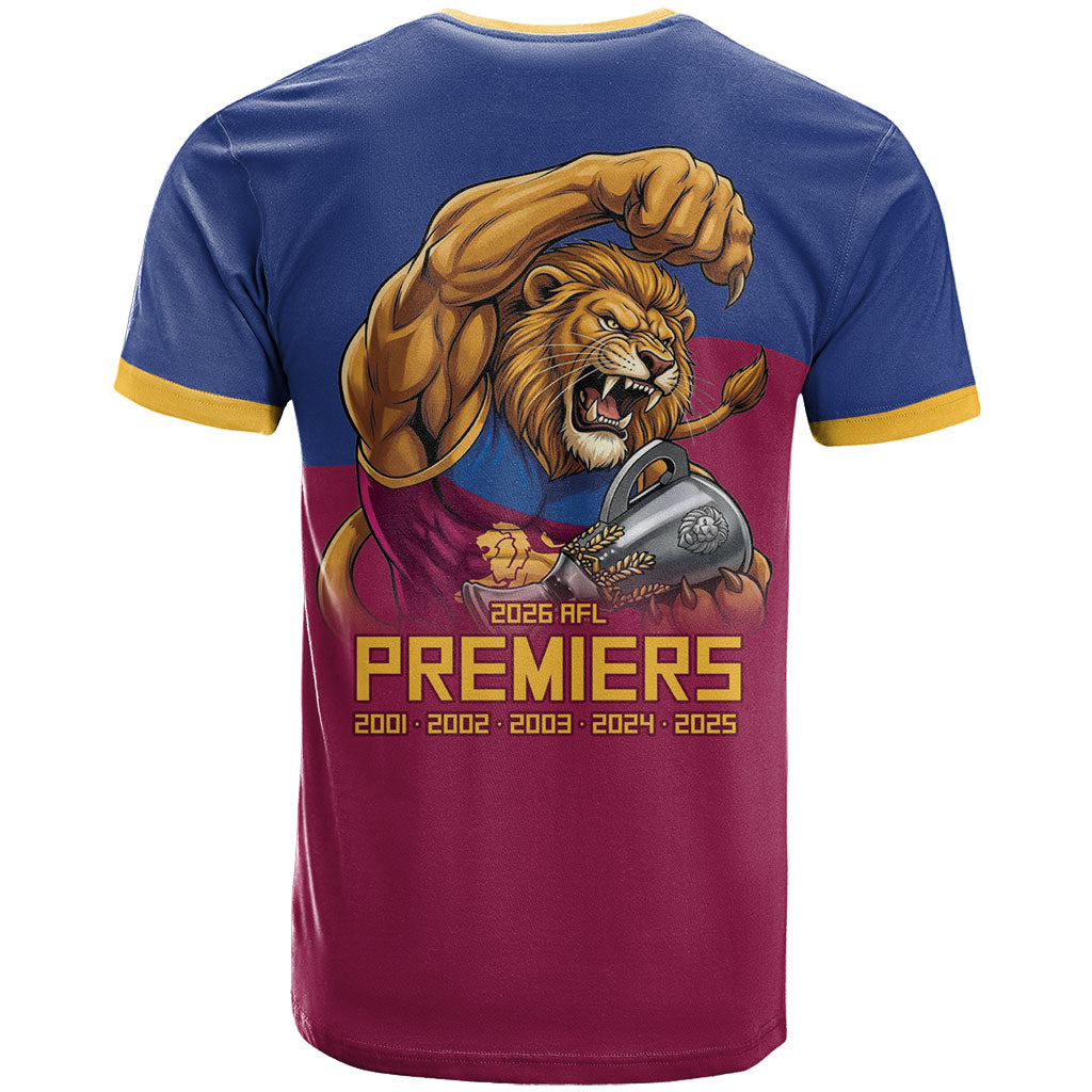 Brisbane Lions Premiers 2026 T Shirt Six-Time Champions