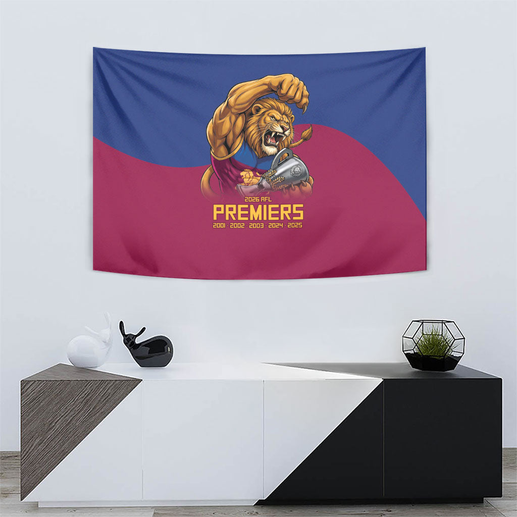 Brisbane Lions Premiers 2026 Tapestry Six-Time Champions