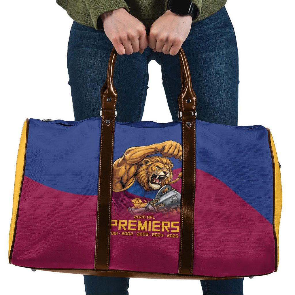 Brisbane Lions Premiers 2026 Travel Bag Six-Time Champions