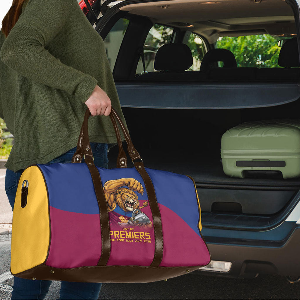 Brisbane Lions Premiers 2026 Travel Bag Six-Time Champions