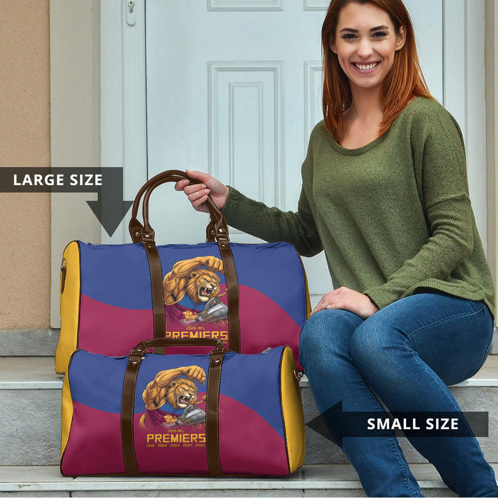 Brisbane Lions Premiers 2026 Travel Bag Six-Time Champions