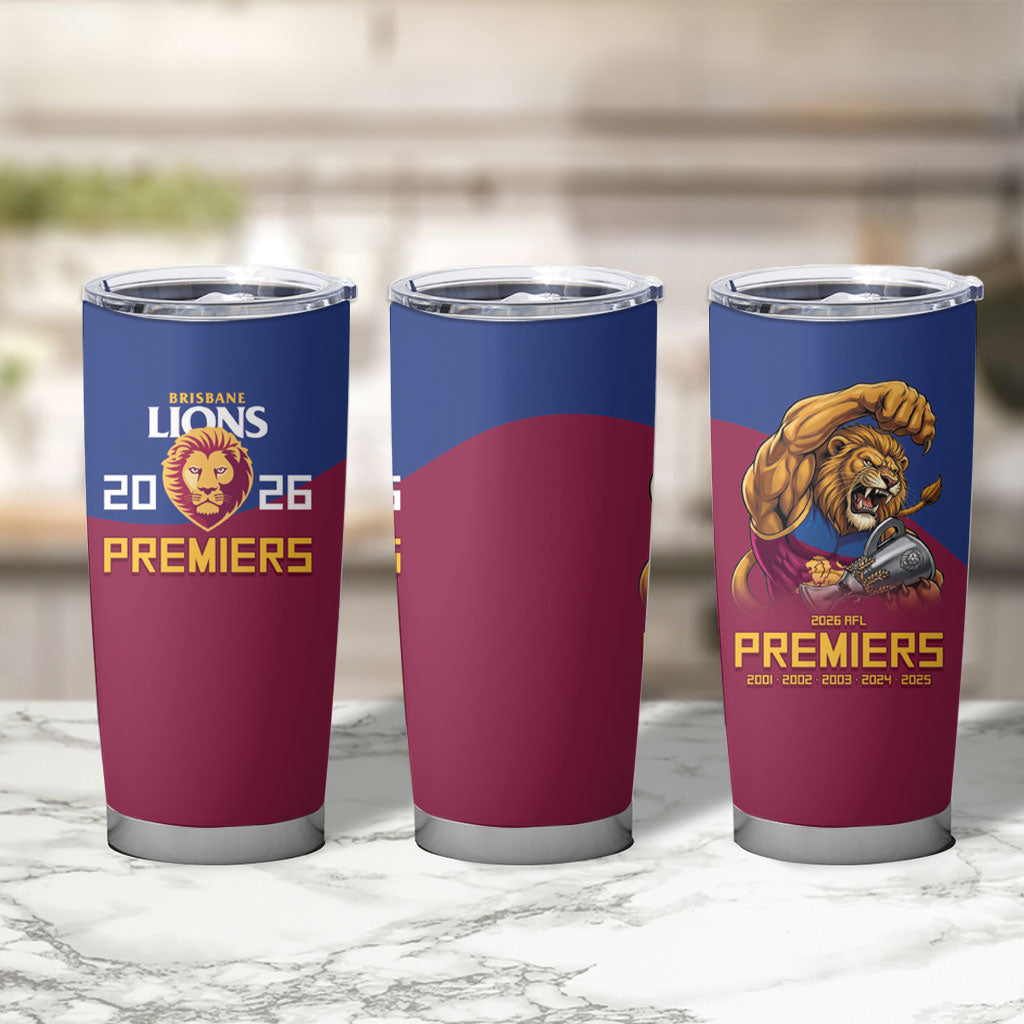 Brisbane Lions Premiers 2026 Tumbler Cup Six-Time Champions