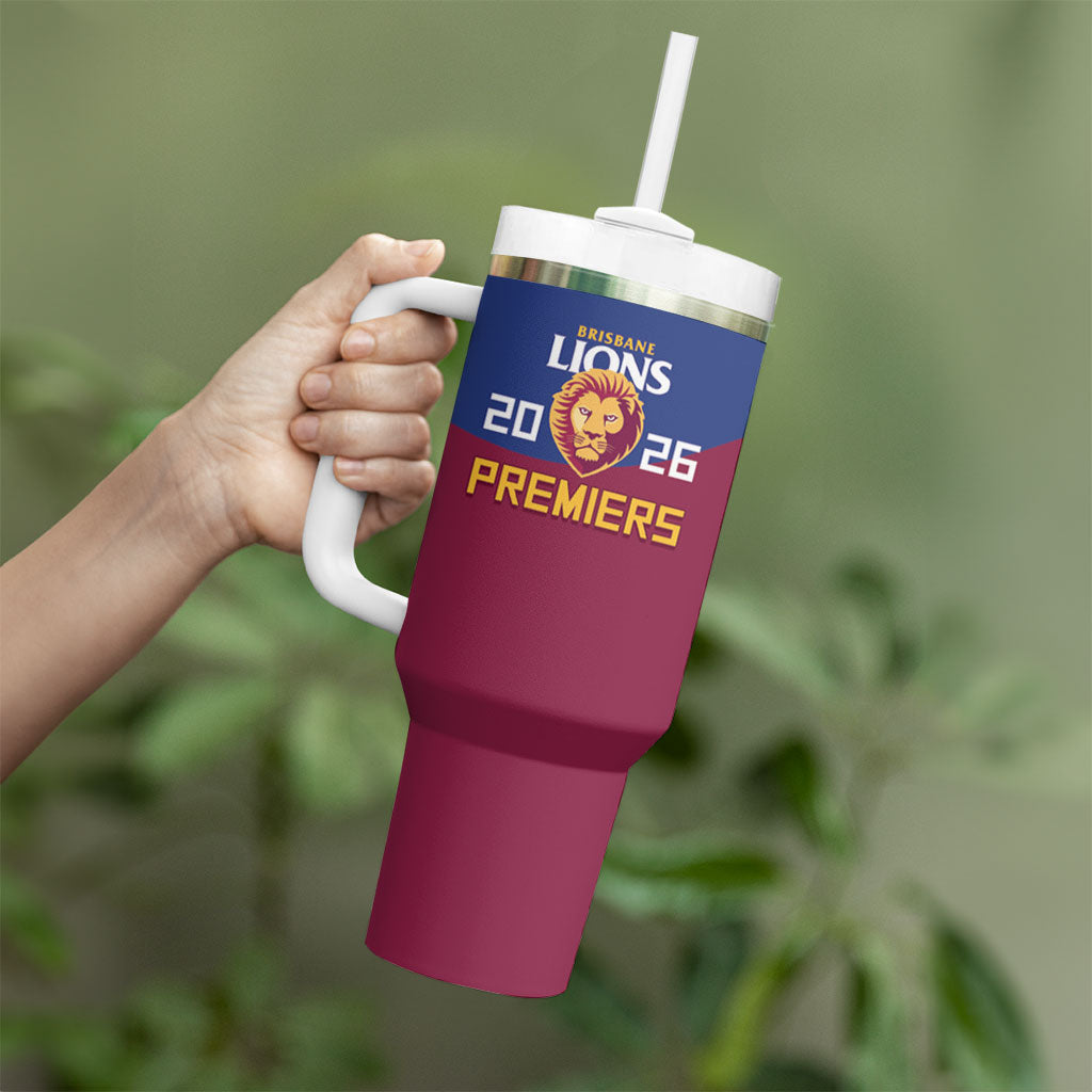 Brisbane Lions Premiers 2026 Tumbler With Handle Six-Time Champions