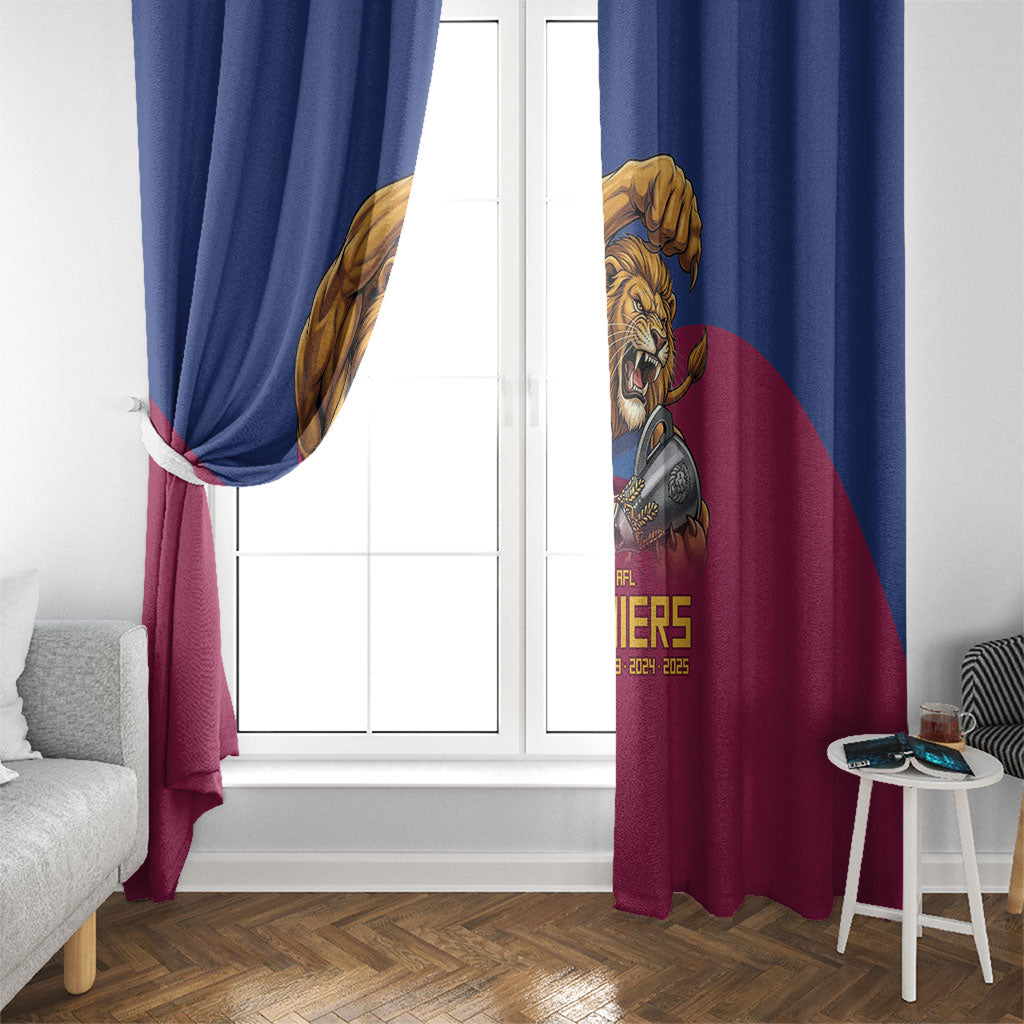 Brisbane Lions Premiers 2026 Window Curtain Six-Time Champions