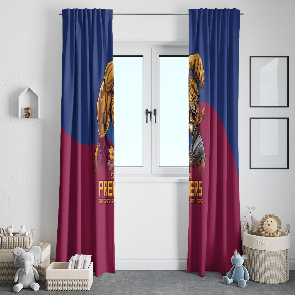 Brisbane Lions Premiers 2026 Window Curtain Six-Time Champions