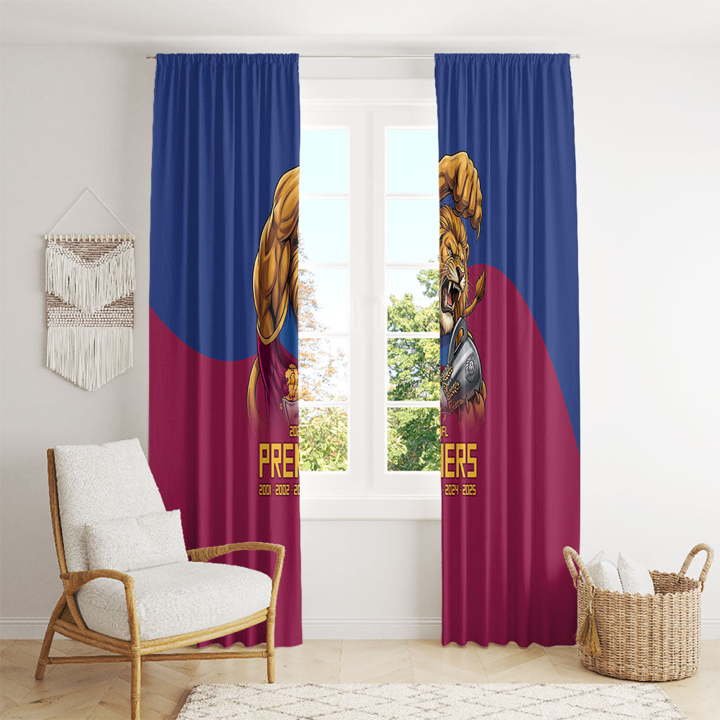 Brisbane Lions Premiers 2026 Window Curtain Six-Time Champions