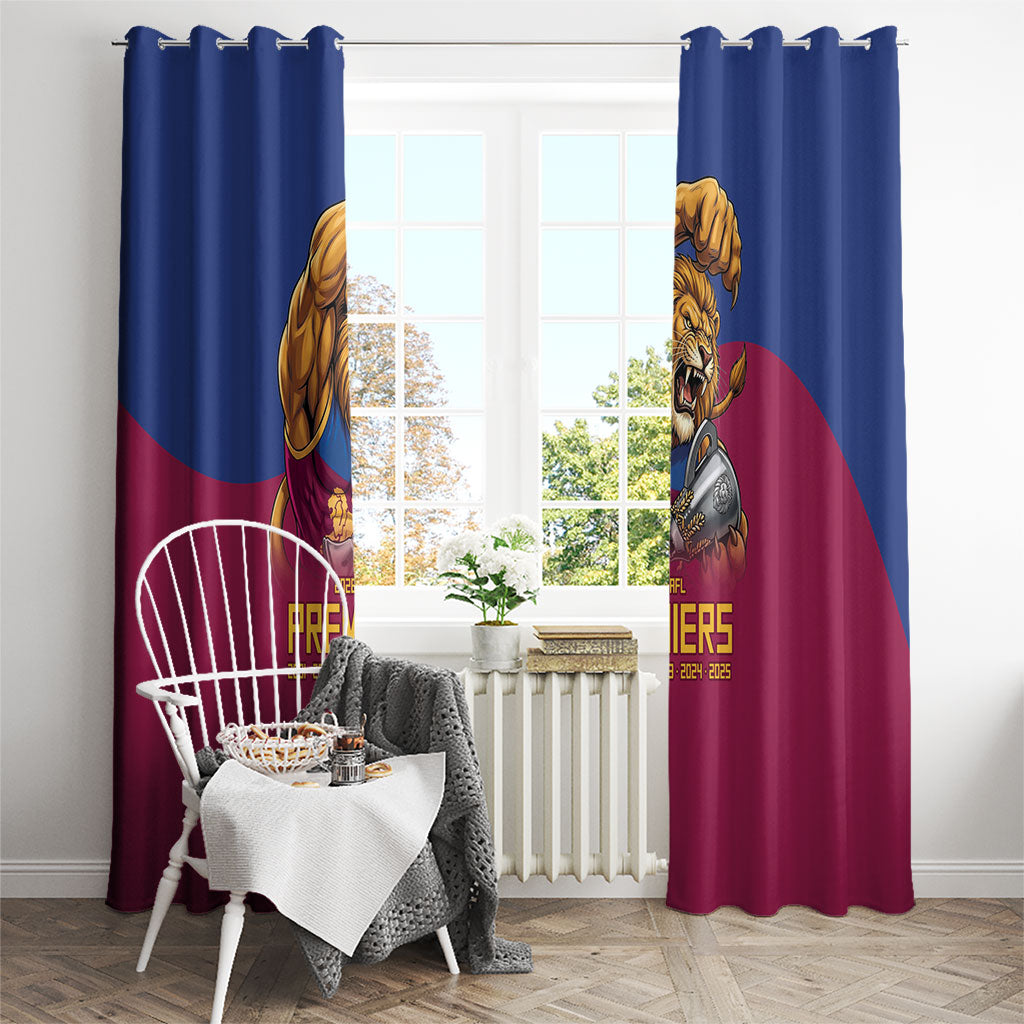 Brisbane Lions Premiers 2026 Window Curtain Six-Time Champions
