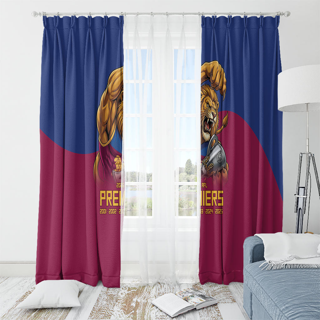 Brisbane Lions Premiers 2026 Window Curtain Six-Time Champions