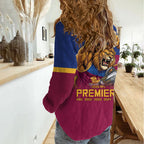 Brisbane Lions Premiers 2026 Women Casual Shirt Six-Time Champions