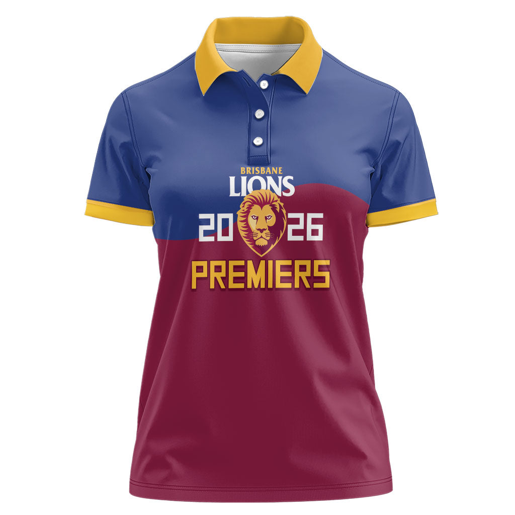 Brisbane Lions Premiers 2026 Women Polo Shirt Six-Time Champions