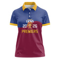 Brisbane Lions Premiers 2026 Women Polo Shirt Six-Time Champions