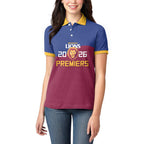 Brisbane Lions Premiers 2026 Women Polo Shirt Six-Time Champions