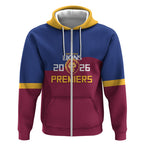 Brisbane Lions Premiers 2026 Zip Hoodie Six-Time Champions