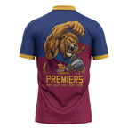 Brisbane Lions Premiers 2026 Zipper Polo Shirt Six-Time Champions