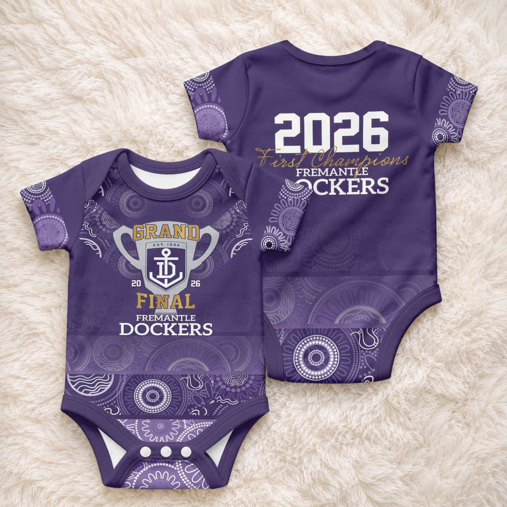 Fremantle Dockers Premiers 2026 Baby Onesie First Championship