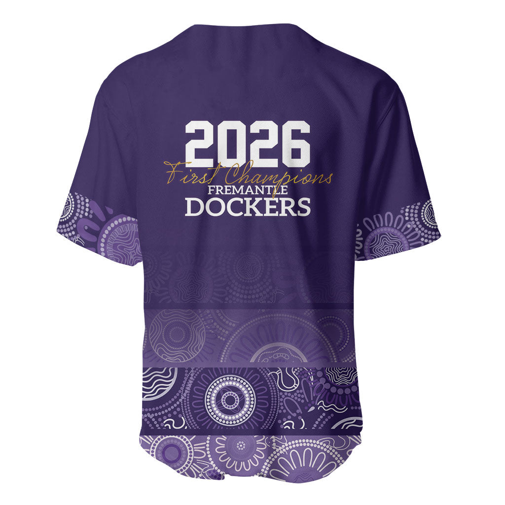 Fremantle Dockers Premiers 2026 Baseball Jersey First Championship