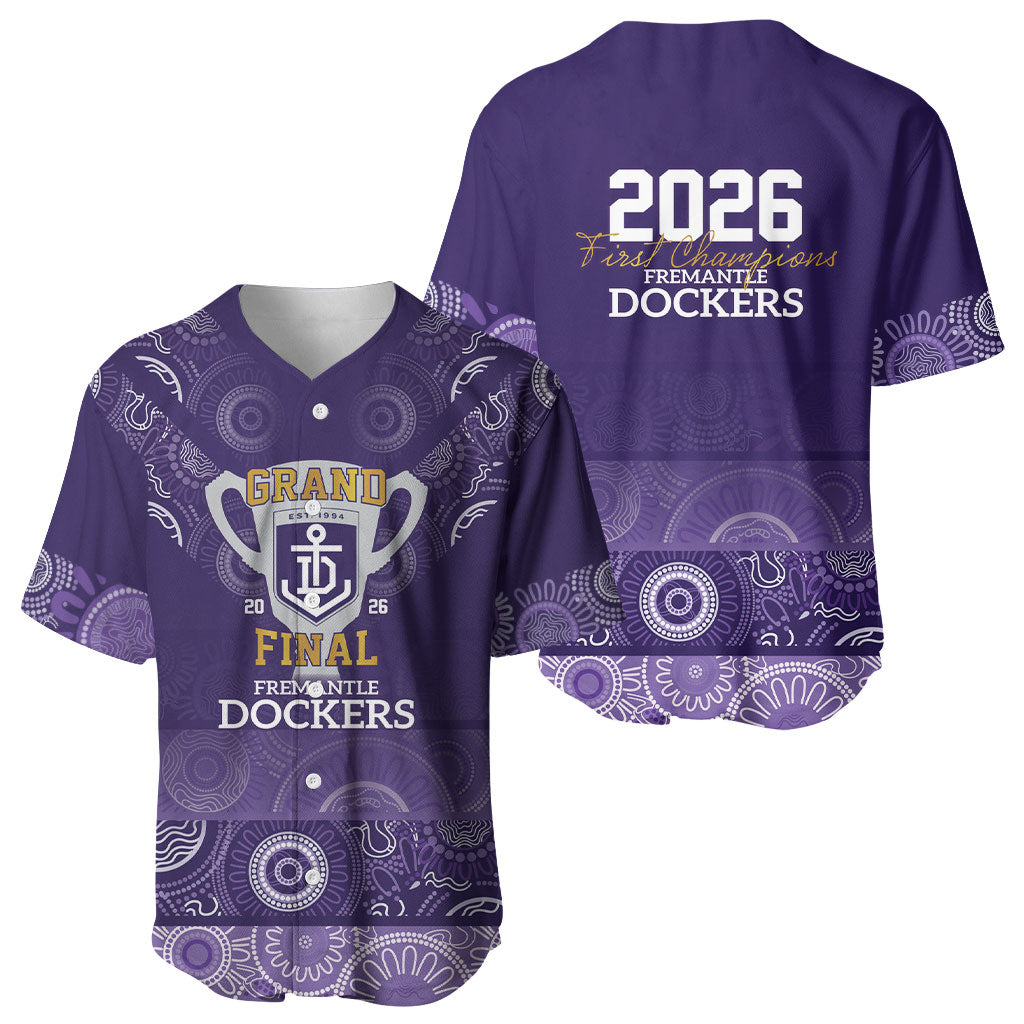 Fremantle Dockers Premiers 2026 Baseball Jersey First Championship