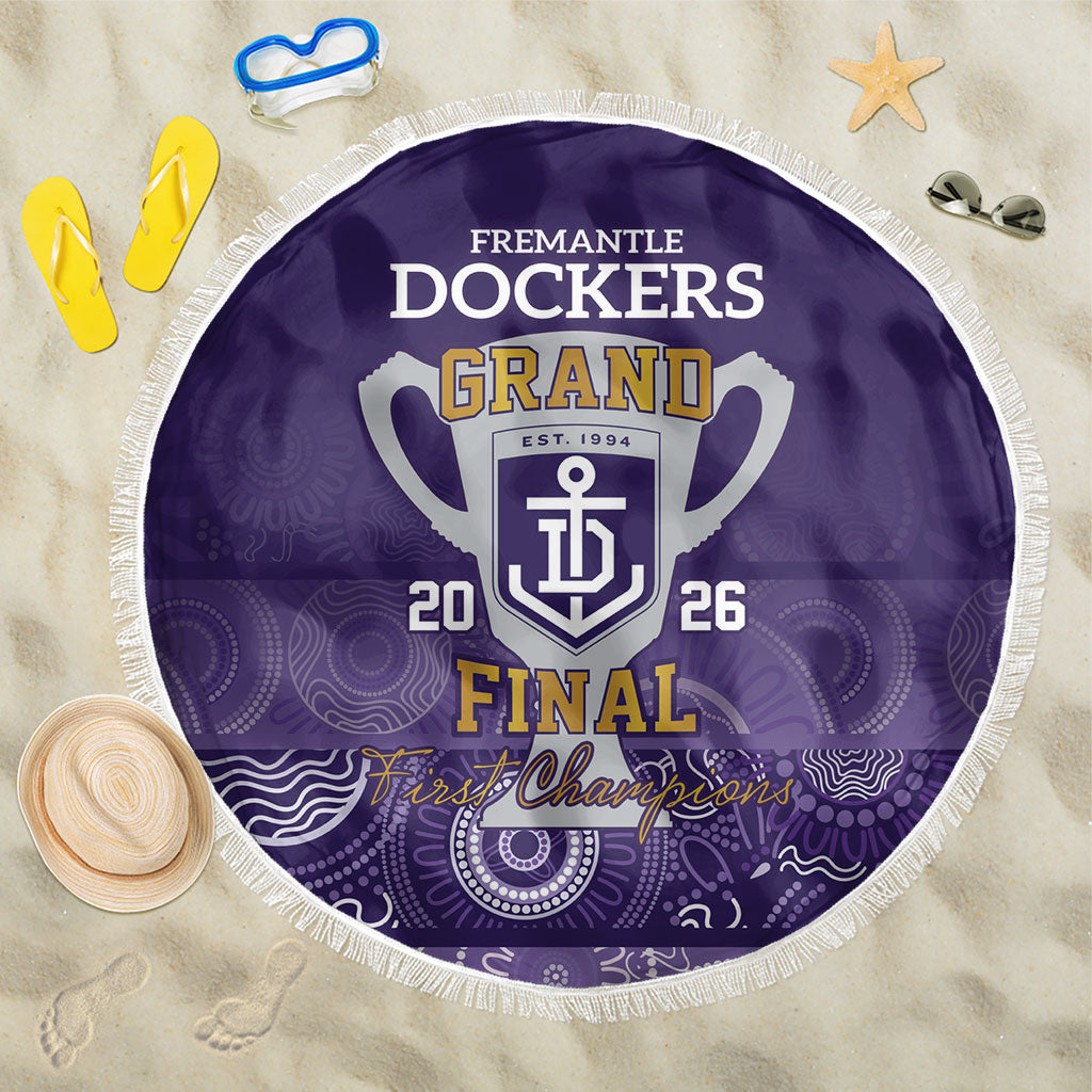 Fremantle Dockers Premiers 2026 Beach Blanket First Championship