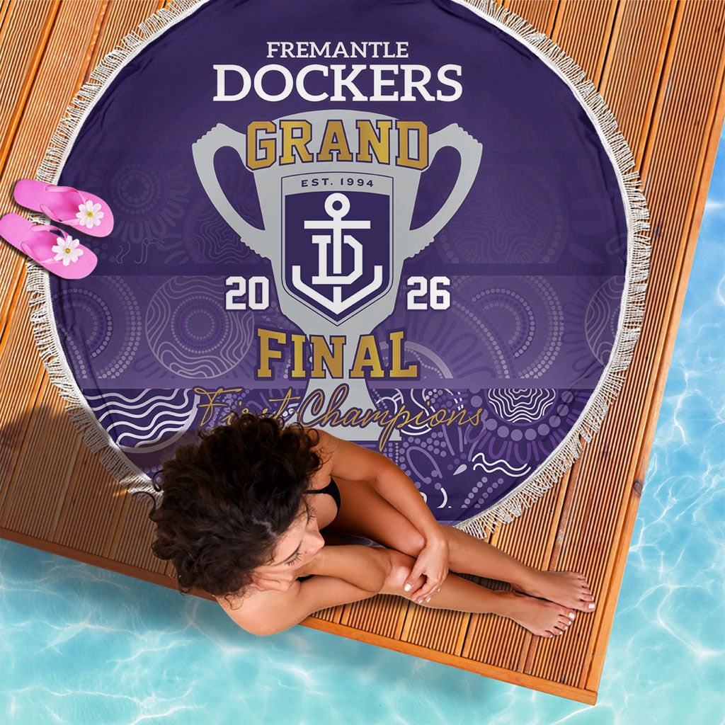 Fremantle Dockers Premiers 2026 Beach Blanket First Championship