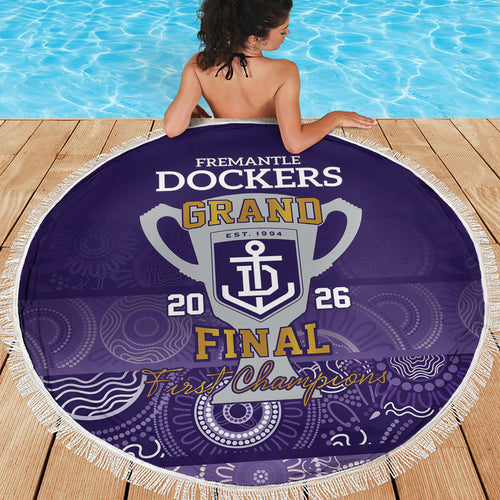 Fremantle Dockers Premiers 2026 Beach Blanket First Championship