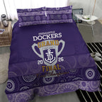 Fremantle Dockers Premiers 2026 Bedding Set First Championship