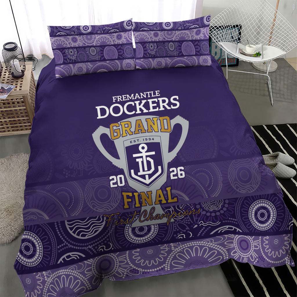 Fremantle Dockers Premiers 2026 Bedding Set First Championship