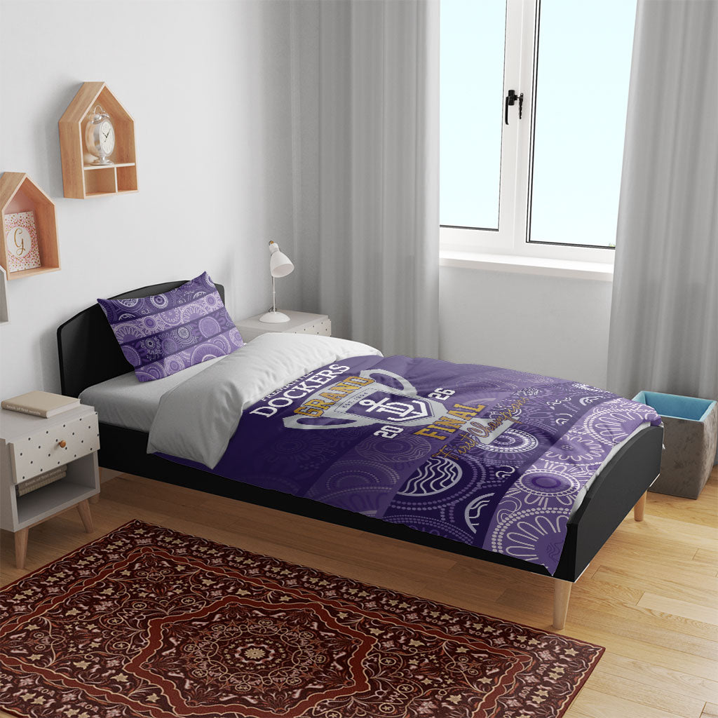 Fremantle Dockers Premiers 2026 Bedding Set First Championship