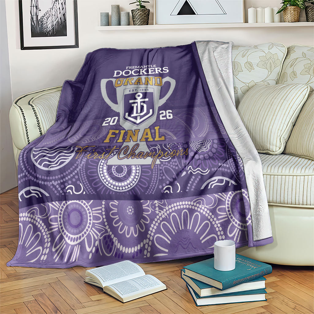 Fremantle Dockers Premiers 2026 Blanket First Championship