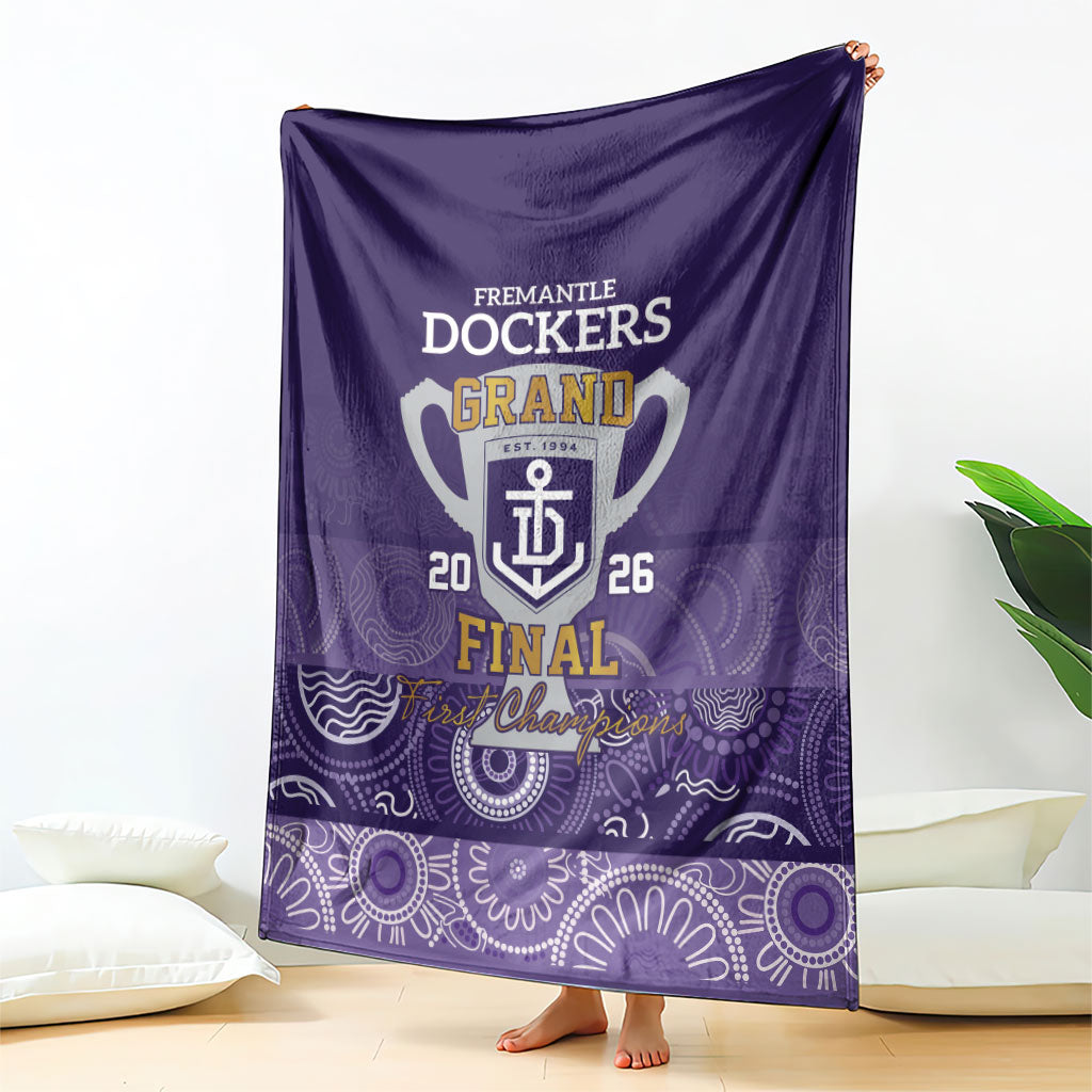 Fremantle Dockers Premiers 2026 Blanket First Championship
